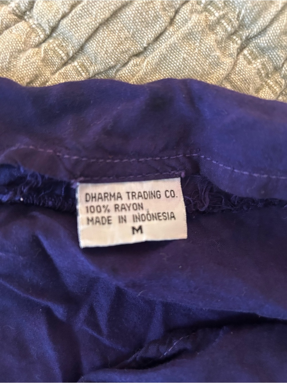 Tie-Dye Maxi Skirt in Purple with Multicolor Accents - Picture 3 of 3